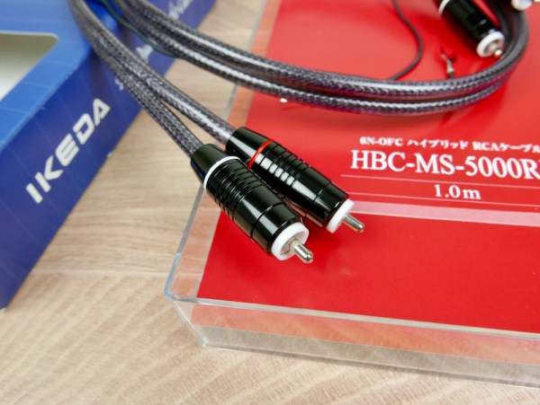 Ikeda HBC-MS-5000RR phono audio tonearm interconnect RCA 1,0 Ikeda HBC-MS-5000RR  phono audio tonearm interconnect RCA 1,0