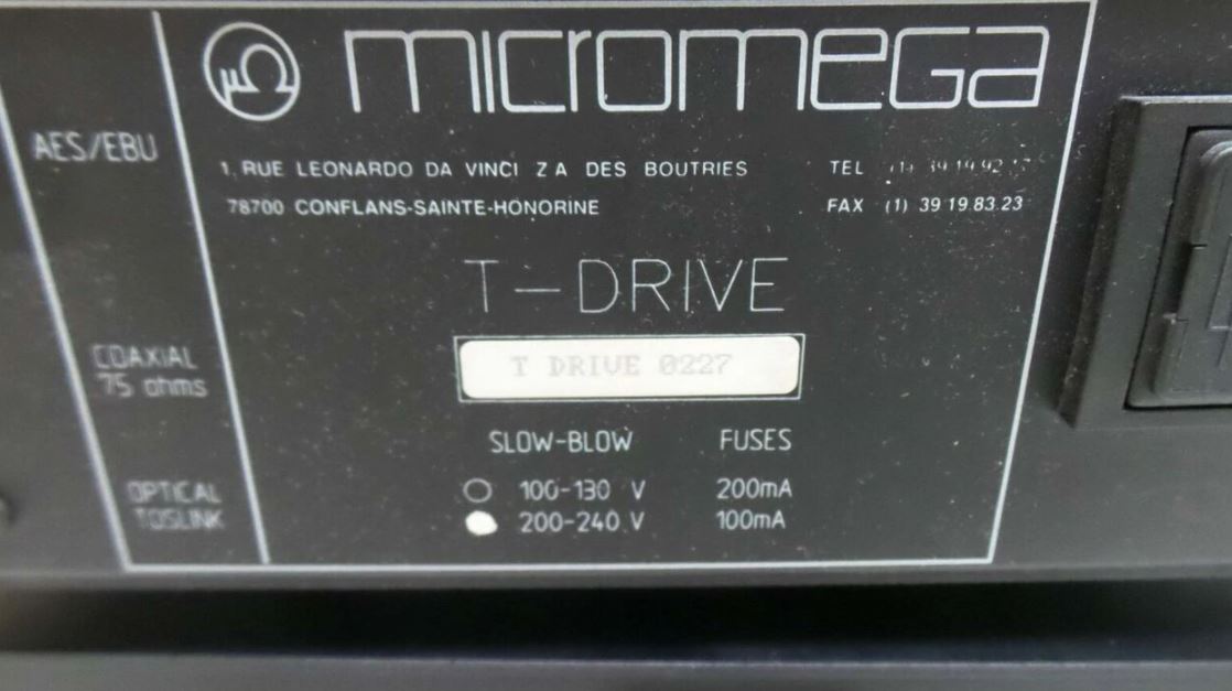 MicroMega T Drive and T DAC CD Player with Remote Micromega T Drive and T  DAC CD Player with Remote